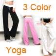 Yoga Sport Drawstring Pants Cotton Lie Fallow Trousers  