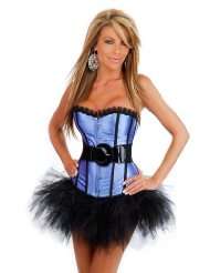 Belted Burlesque Corset And Pettiskirt