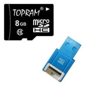 TOPRAM 8GB 8G Class 10 MicroSD C10 MicroSDHC Micro SDHC Memory Card 