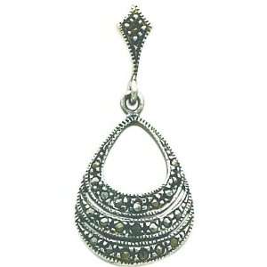  Sterling Silver Marcasite Earrings Fancy Jewelry Jewelry
