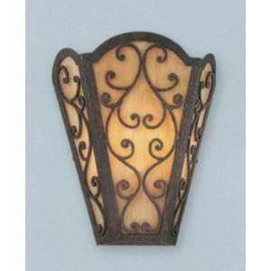  WYTHE Wall Sconce Wrought Iron Glass