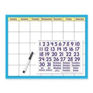   , inc Trend Wipe off Calendar Kit Cling Numeral