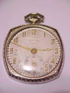   CIRCA 1920s GREAT ILLINOIS POCKET WATCH THE GOVERNOR 21 JEWELS  