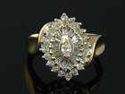 Fancy Vintage 10K YG Promise Ring   Distinctive  