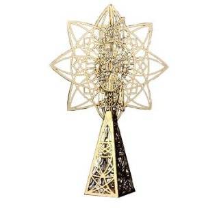 Frank Lloyd Wright Luxfer Gold Plated Christmas Tree Topper Gift