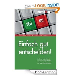  Einfach gut entscheiden (German Edition) eBook Johanna 