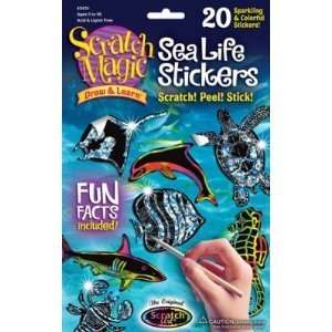  Melissa & Doug Sea Life Scratch Art Stickers (3431) Toys 