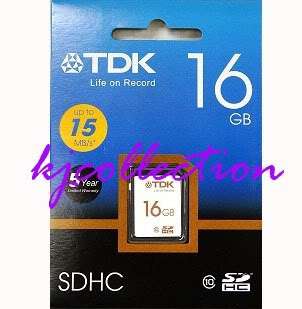 TDK 16GB 16G SDHC Flash Memory Card Class 10 SD  