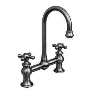   Faucet Two Cross Handle Swivel Spout WHKBCR3 9103 BN