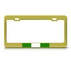 NIGERIA FLAG NIGERIAN METAL LICENSE PLATE FRAME