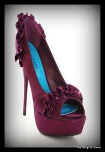   Toe Stiletto Platform Pump 5 1/2 heel Prom High Heels sz 10  