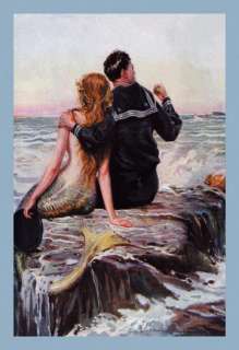 02181 0P2030 Sailor and Mermaid 20x30 poster  