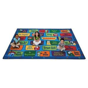  Carpets for Kids 95115 Veggie Values Seating Rug (55 x 7 