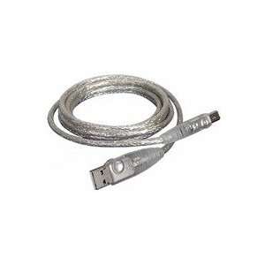  Cable, USB, A to B, 6 Clear IO Gear Electronics