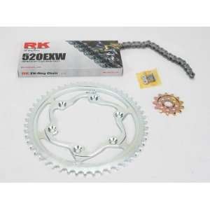    RK Chain and Sprocket Kit w/ 520EXW Chain 4122 998S Automotive