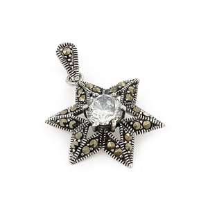  Marcasite And Cz Star Pendant Jewelry