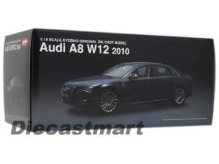 KYOSHO 118 2010 2011 2012 AUDI A8 W12 (D4) NEW DIECAST MODEL SMARAG 