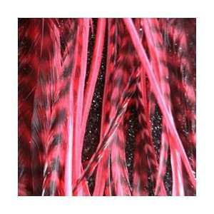 Feather Angel Coral Feather Hair Extensions (4 Pack 