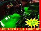 GREEN INTERIOR LIGHTS KIT CHEVY (Fits 2011 Chevrolet Camaro)