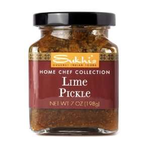 Sukhis, Pickle Lime, 7 Ounce (12 Pack) Grocery & Gourmet Food