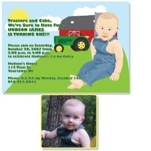    3018 Little Farmer Birthday Invitations