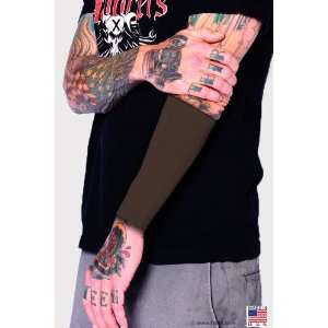 Tattoo Cover Up  Ink Armor Forearm 9 in. Cover Tattoo Sleeve Brown 