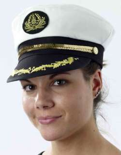 Sequin Trim Yacht Boat Captain Sailing Fishing Hat Cap  