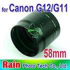 58mm Metal Lens Adapter Tube for Canon G12 G11 LA DC58K items in 