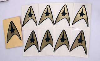 Star Trek Command Insignia Sticker Set (8)  