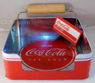 Coca Cola Tin Locking Top Kitchen Canister Set 2012 Edition Coke Home 