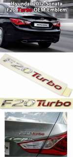 Hyundai 2012 Sonata / YF Sonata F20 Turbo Letter Emblem Badge Genuine 