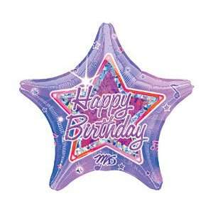  Happy Birthday Rock Star Foil Balloon 18 Toys & Games