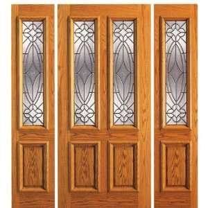  101 A OAK 42x80 Solid Red Oak Entry Door with Triple 