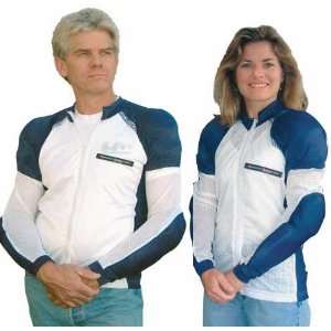  Bohn Bodyguard Airtex Shirt   Blue / White   X Small 