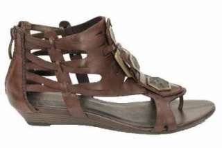  Tamaris Womens Brown Gladiator Leather Sandals Shoes