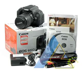 Canon EOS 600D 18.0 MP Body +EF S 18 55mm IS MK II Kit+4Gift+1 Year 