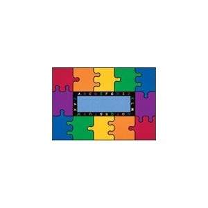 Learning Carpet CPR451   ABC Puzzle Educational Rug Rectangle Large