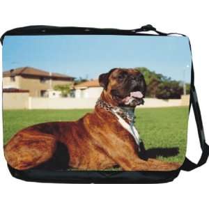  Rikki KnightTM Boxerdog Dog Design Messenger Bag   Book 