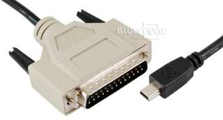 USB Mini B 5pin Male to 25PIN Male Parallel Port CABLE  
