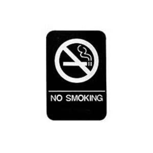  No Smoking With Braille Black