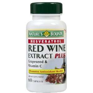  Natures Bounty Resveratrol Red Wine Extract Plus Caps 