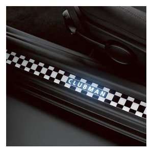 MINI Cooper Clubman Checkered Illuminated Door Sills (Set of Right and 