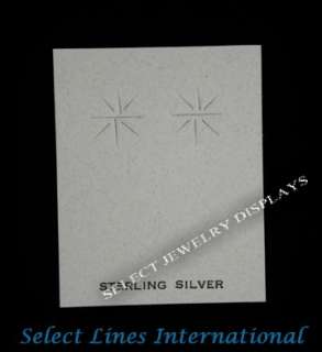 100 silver white earring jewelry cards display 2 h item ec 23s earring 