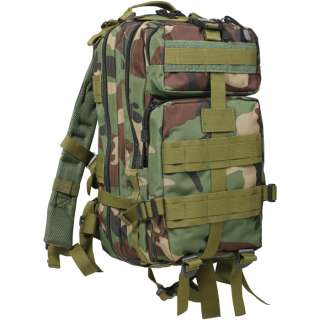Woodland Camoufalge MOLLE Medium Transport Pack Military Camo Backpack 