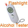Alcohol Breath Tester Breathalyzer + Flashlight New  