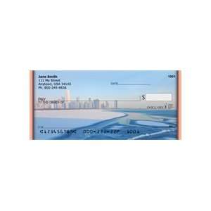    Chicago Skyline In The Wintertime Personal Checks