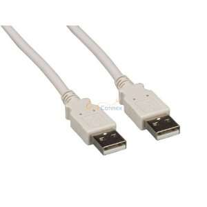  3ft USB2.0 A Male to A Male Cable, Ash White Electronics
