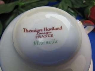 Theodore Haviland MARSEILLE Tea Cup and Saucer Set   MINT  