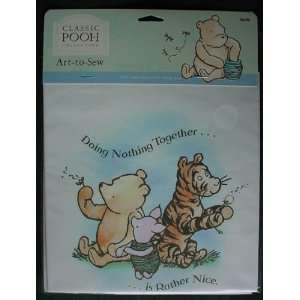  Winnie the Pooh Art to sew 8 1/2 Cotton Square Doing 