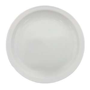 Bright White China Narrow Rim Plate   6 3/8  Kitchen 